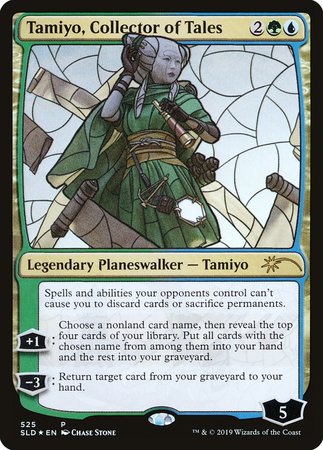 Tamiyo, Collector of Tales (Stained Glass) [Secret Lair Drop Promos]