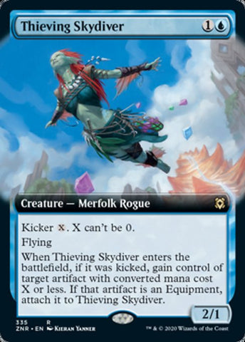 Thieving Skydiver (Extended Art) [Zendikar Rising]