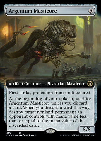 Argentum Masticore (Extended Art) [Phyrexia: All Will Be One]